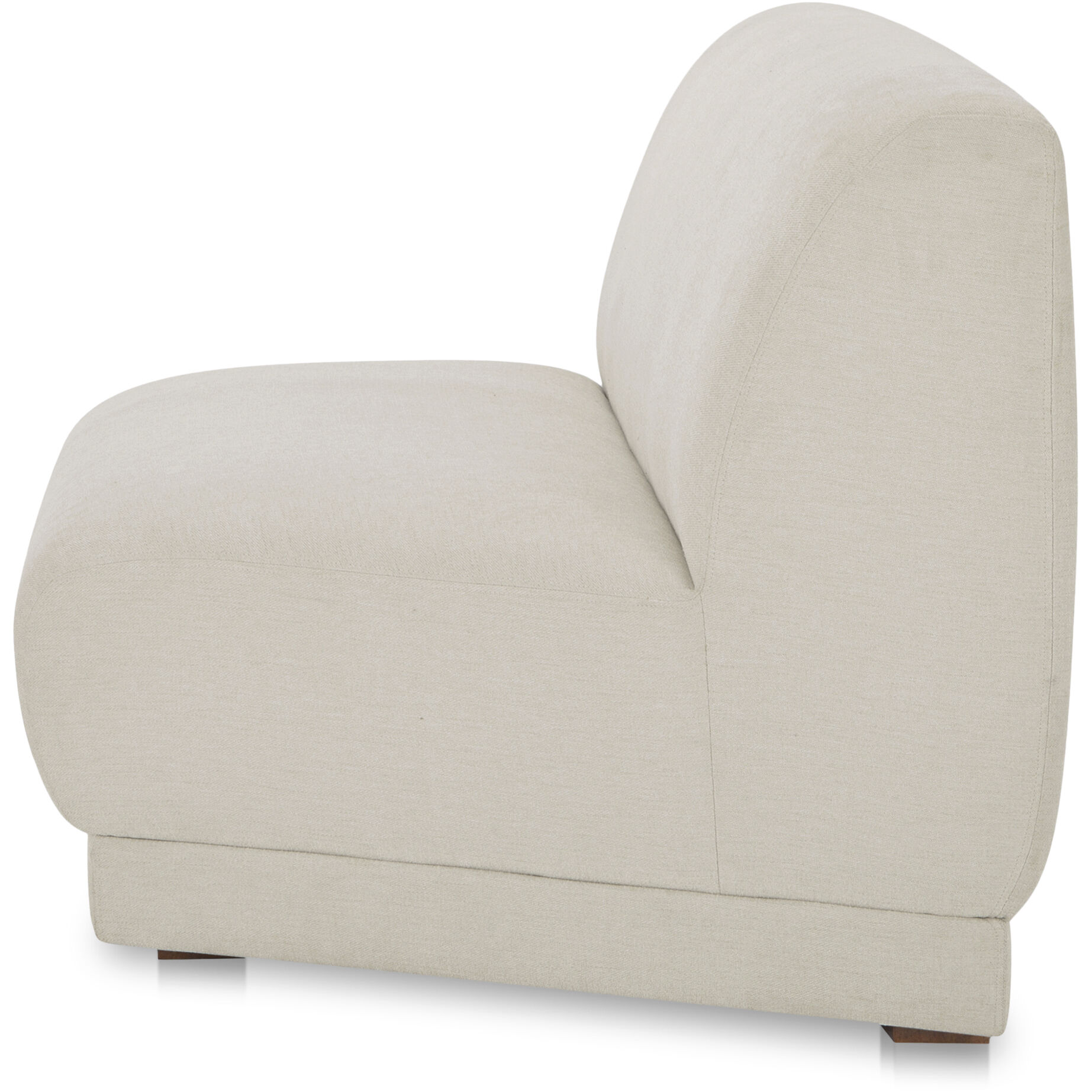 Fraser White Slipper Chair, Wedge
